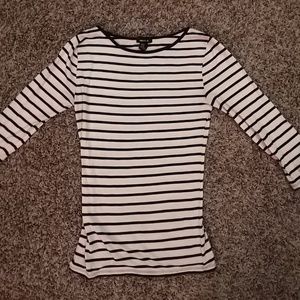 Forever21 Striped Fitted Tee
